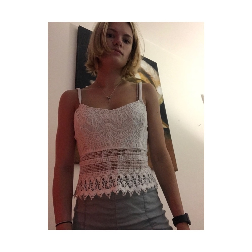 White tank top